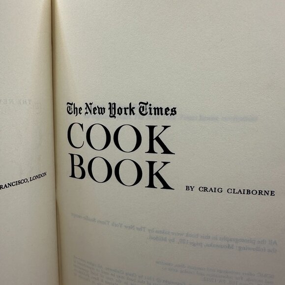 The New York Times Cook Book By Craig Claiborne 1961 Harper & Row First Edition - Picture 5 of 6